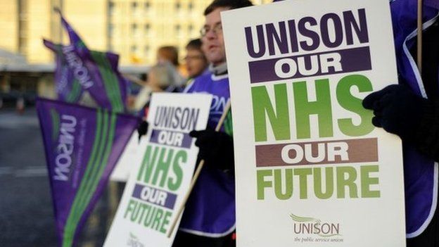 Unison sign about the NHS