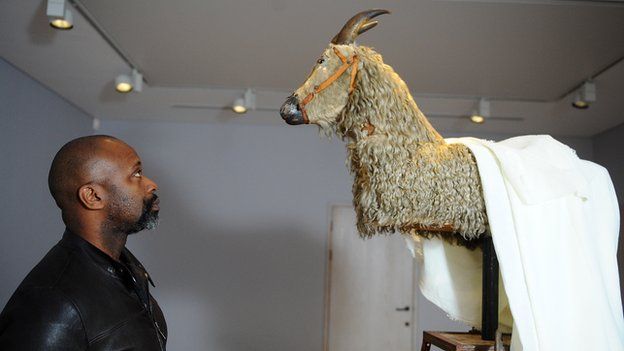 Rotating goat and Theaster Gates