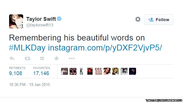 Taylor swift tweet
