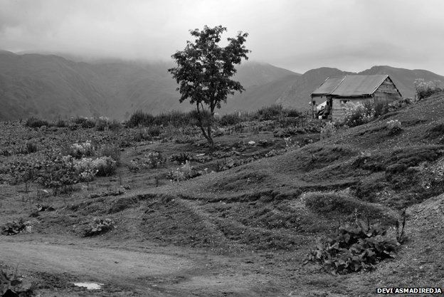 The hut where Devi Asmadiredja stayed in Pankisi