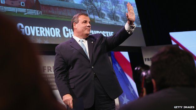 New Jersey Governor Chris Christie appeared in Des Moines, Iowa, on 24 January 2014