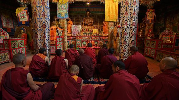 Tibetan monks