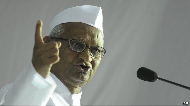 Anti-corruption activist Anna Hazare
