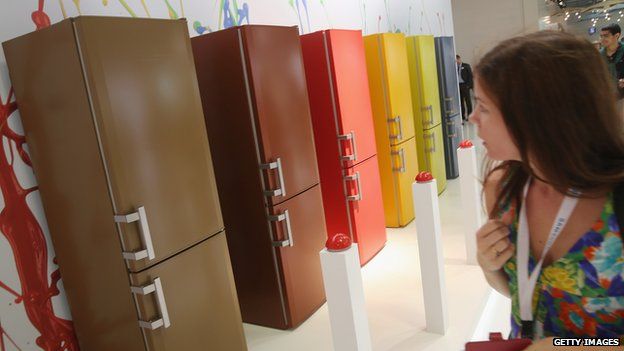 Coloured fridges