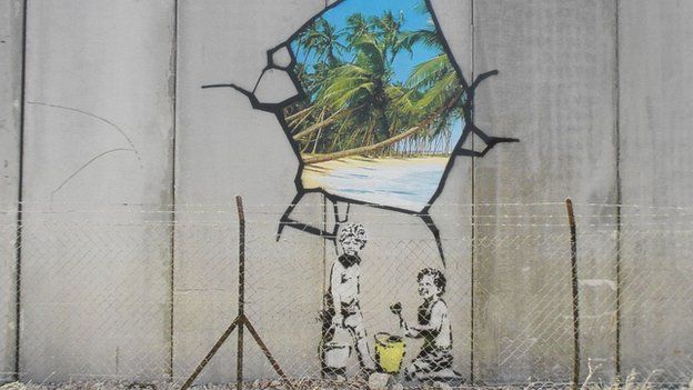Separation Wall: Beach by Banksy