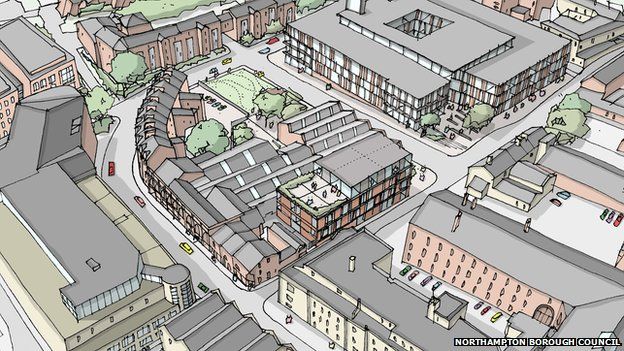 Work to begin on Northampton's Vulcan Works cultural hub - BBC News