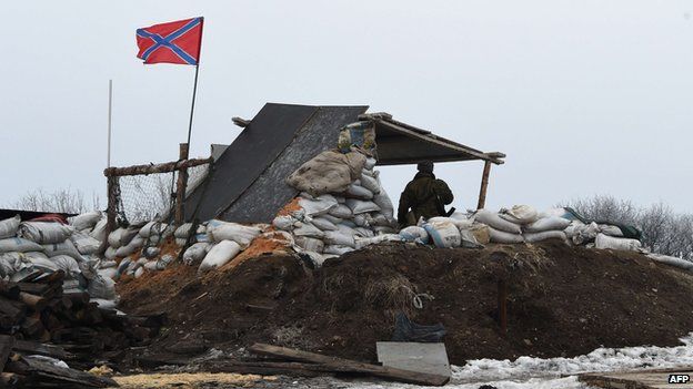 Rebel position near Debaltseve, 29 Jan 15
