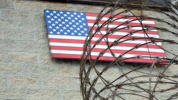 US flag at the US Naval Base in Guantanamo Bay, Cuba