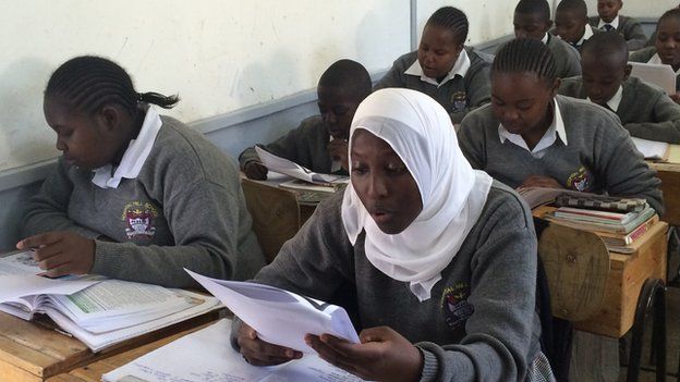 Learners at Hospital Hill Primary School in the Kenya's capital, Nairobi