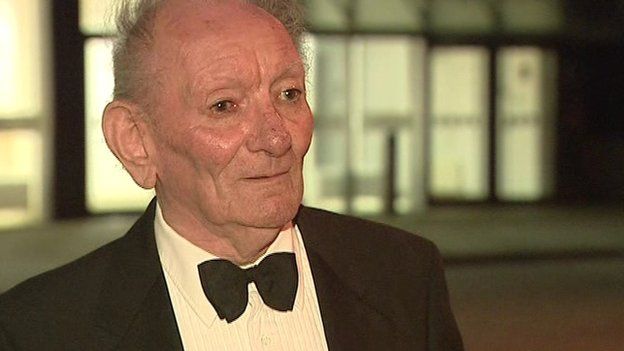 Brian Friel at the Person of the Year awards in Belfast in 2009