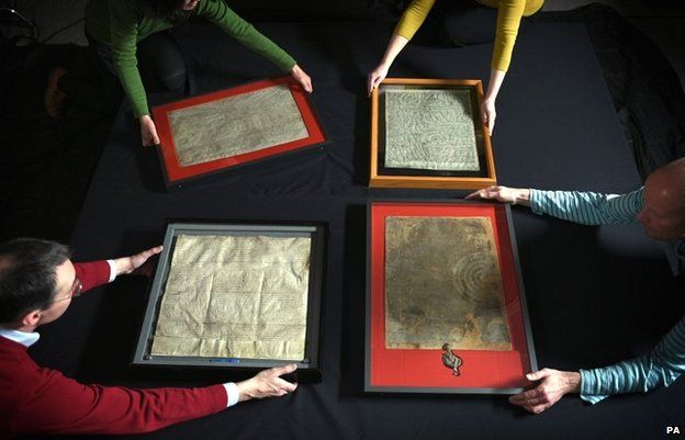 The four 1215 Magna Cartas