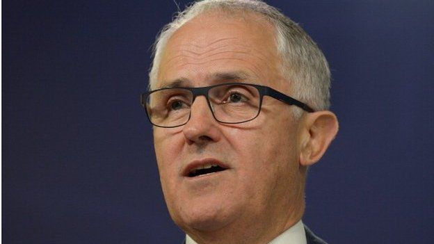 Australia's Communications Minister Malcolm Turnbull speaks at a press conference in Sydney on 24 September 2013
