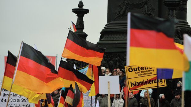 Pegida Rally in Dresden - 26 jan