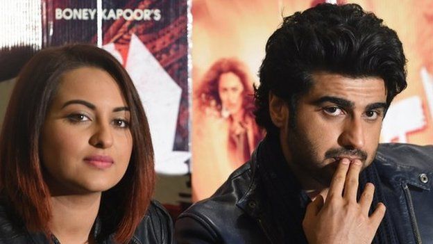 Sonakshi Sinha (left) and Arjun Kapoor were present at the AIB's "roast show"