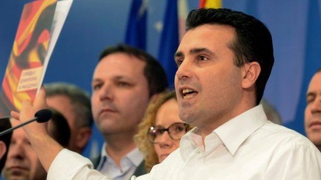 Zoran Zaev at press conference