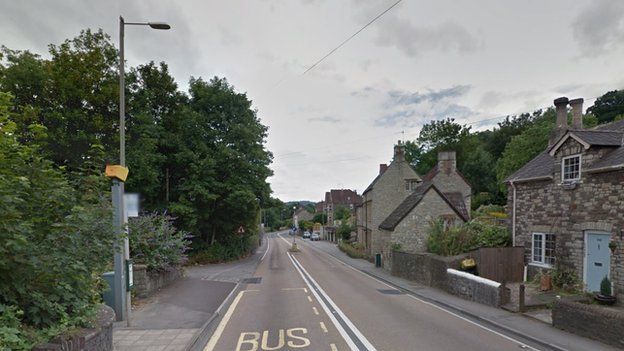 Speed camera on the Bath road at Saltford