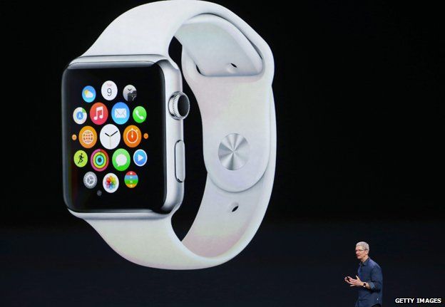 Tim Cook unveils the Apple Watch, October 2014