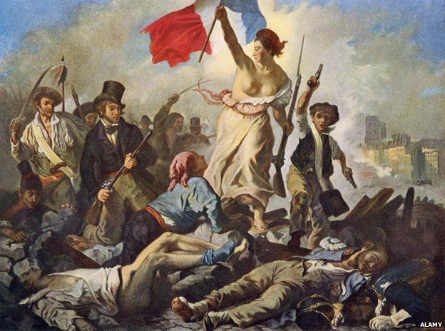 Delacroix, "Liberty leading the people"