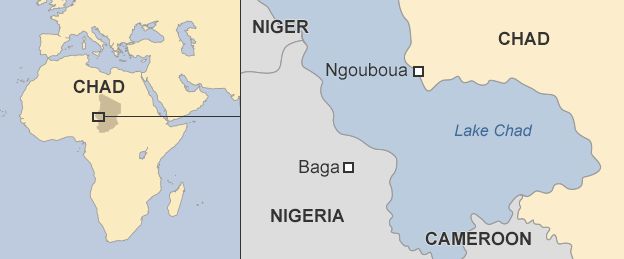 map showing Ngouboua