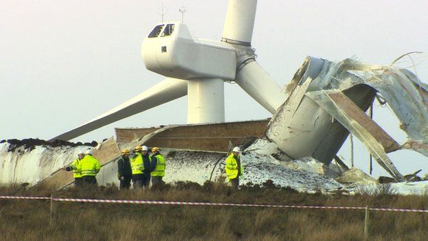 Screggah windfarm collapse cause identified - BBC News