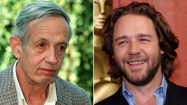 John Nash and Russell Crowe