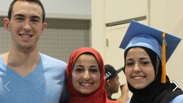 Deah Barakat, his wife Yusor, and her sister Razan were shot dead