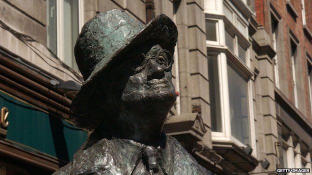 The James Joyce statue in Dublin