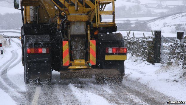 Gritter truck