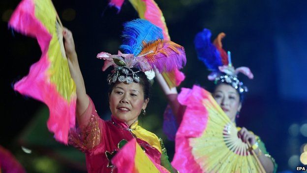 People celebrated the Chinese New Year in Sydney, Australia
