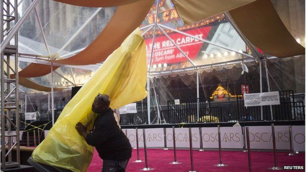 Red carpet at the Oscars