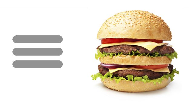 Hamburger icon and hamburger