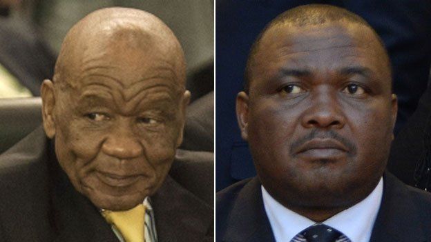 Lesotho election rivals Thomas Thabane (L) and Mothetjoa Metsing