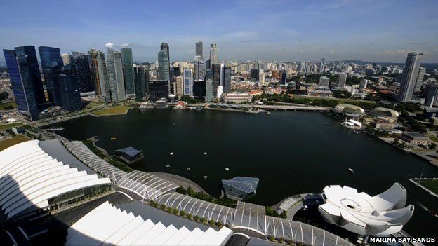 view of Singapore bay