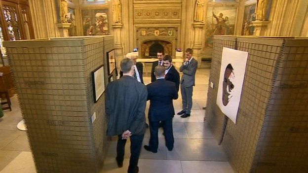 View of the exhibition in Westminster