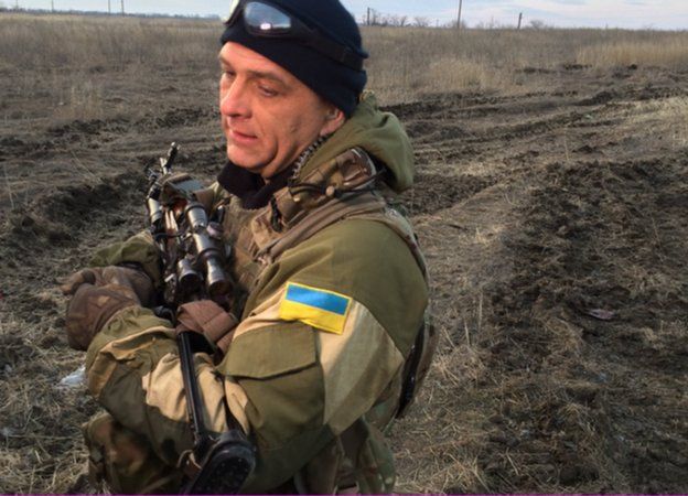 A Ukrainian army commander in Mariupol