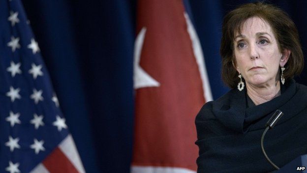 US delegation head and Assistant Secretary of State for the Western Hemisphere Roberta Jacobson (27 February 2015)