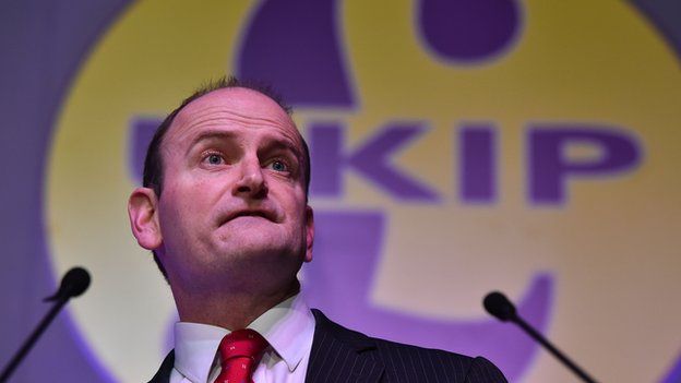 UKIP MP Douglas Carswell delivers a speech on the second day of the UKIP spring conference in Margate, Kent