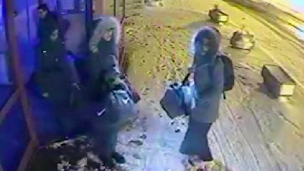 CCTV images of the three girls