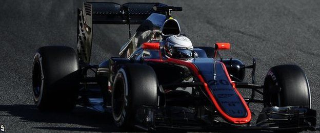 Kevin Magnussen driving for McLaren-Honda