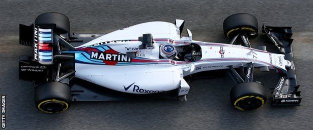 William driver Valtteri Bottas in action during day four of the final Formula 1 Winter Testing