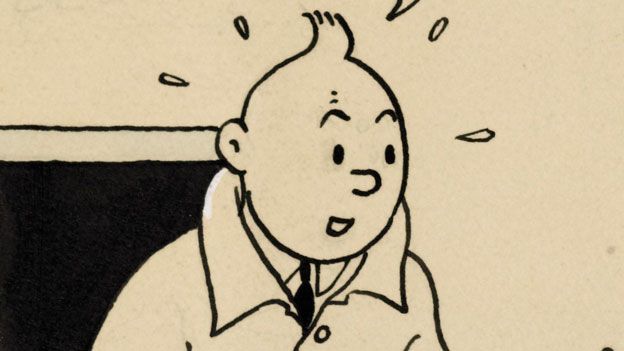 Rare drawing of Tintin in Shanghai sells for $1.2m in HK - BBC News