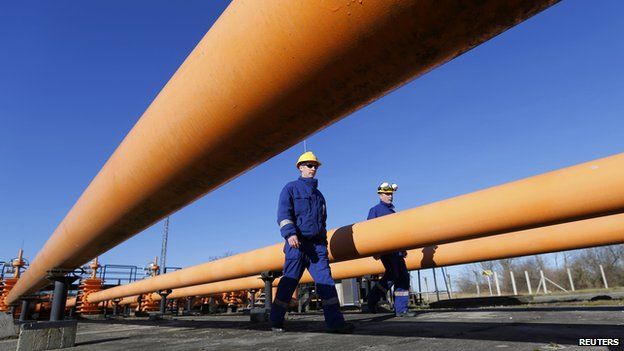 Gas pipelines in Hungary - file pic