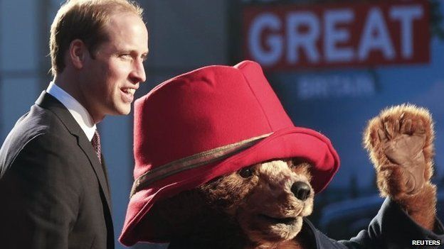 Prince William at the China premiere of the film Paddington