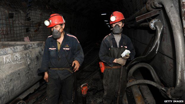 Two Chinese coal miners