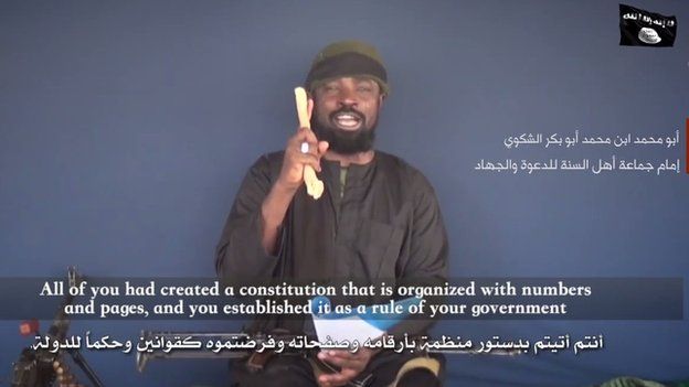 New video of Boko Haram leader Abubakar Shekau with Arabic and English subtitles