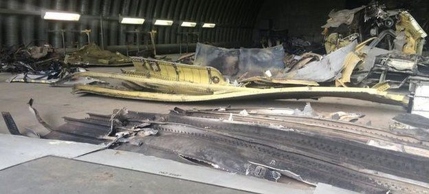 Wreckage from MH17