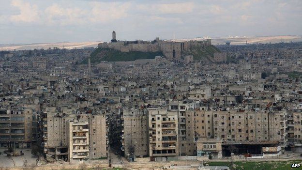 Skyline of Aleppo (3 March 2015)