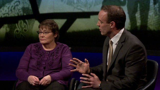 Dame Anne Begg and Dominic Raab on Newsnight