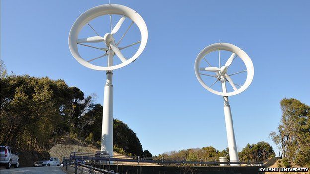 Wind lens turbines