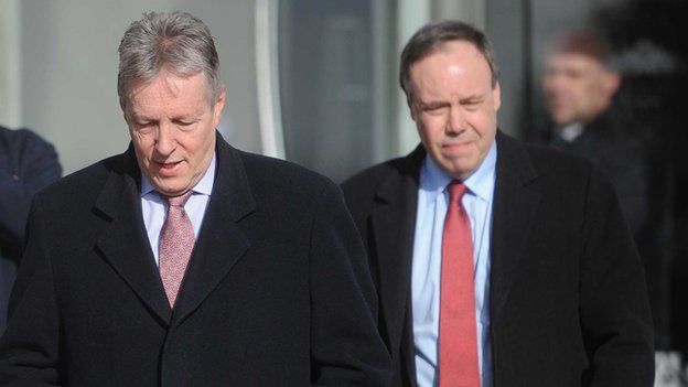Peter Robinson and Nigel Dodds